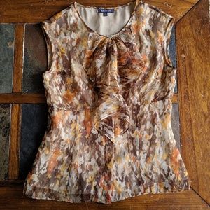 Button Down Ruffle Blouse